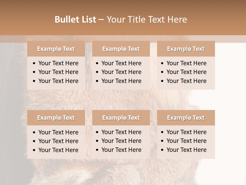 Beautiful Woman In Fur Coat PowerPoint Template