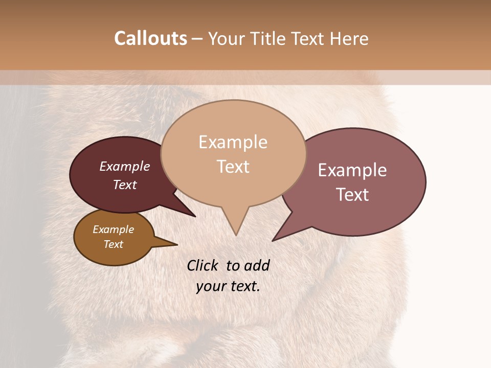 Beautiful Woman In Fur Coat PowerPoint Template