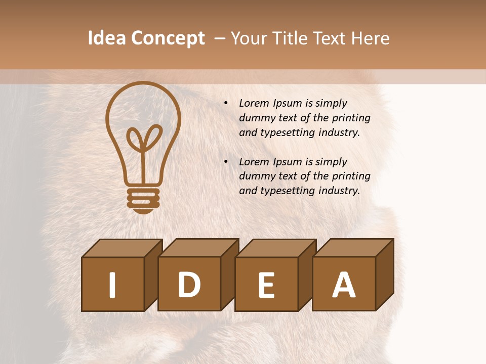 Beautiful Woman In Fur Coat PowerPoint Template