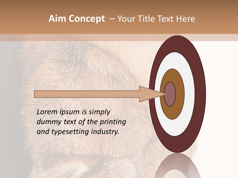 Beautiful Woman In Fur Coat PowerPoint Template