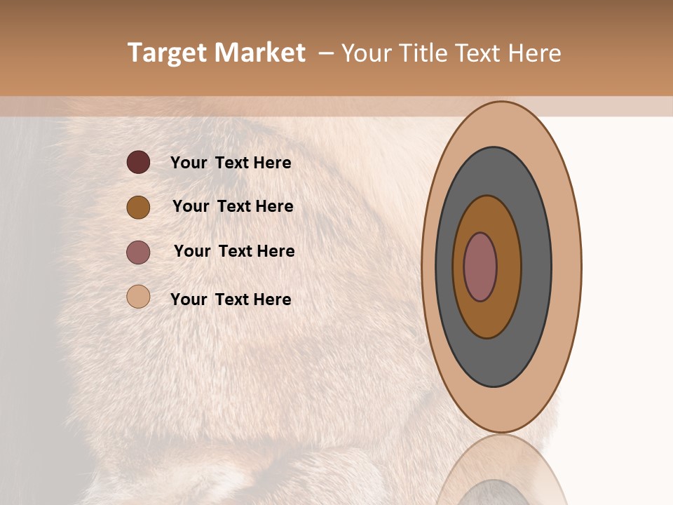 Beautiful Woman In Fur Coat PowerPoint Template