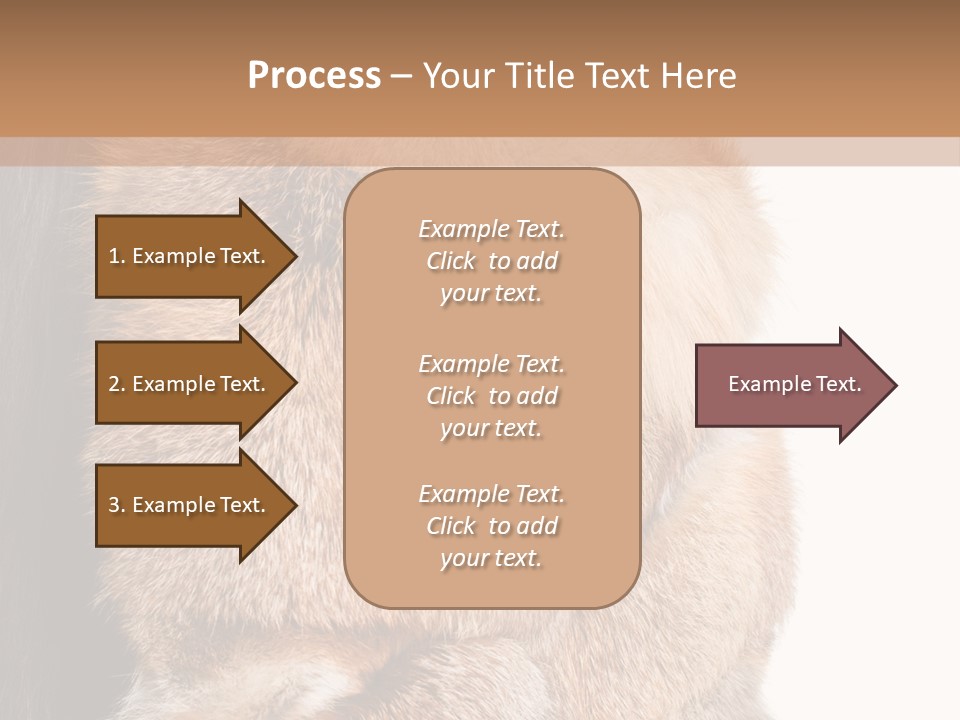 Beautiful Woman In Fur Coat PowerPoint Template