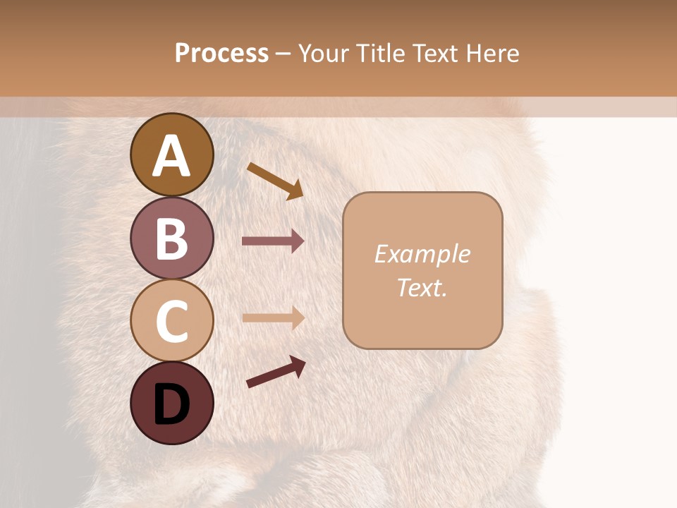 Beautiful Woman In Fur Coat PowerPoint Template