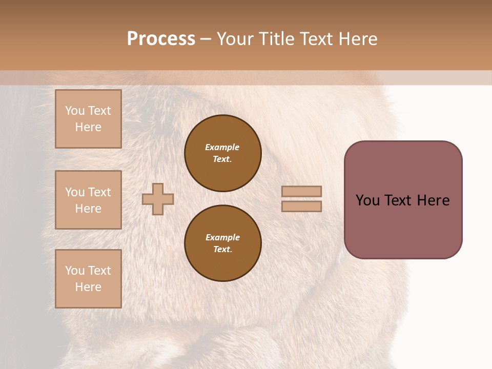 Beautiful Woman In Fur Coat PowerPoint Template