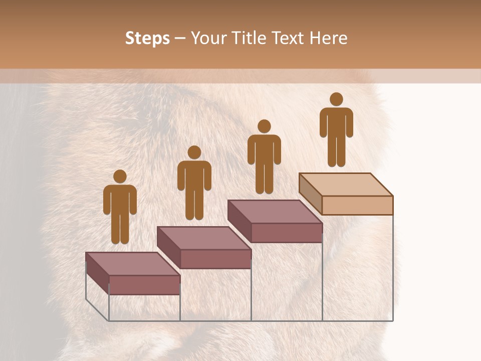 Beautiful Woman In Fur Coat PowerPoint Template