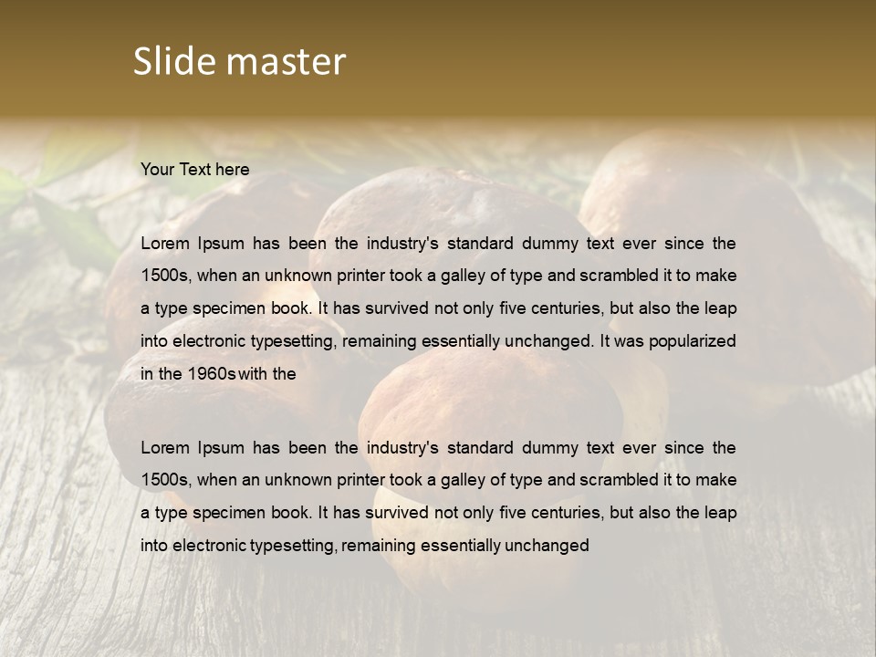 Mushroom Fungus PowerPoint Template