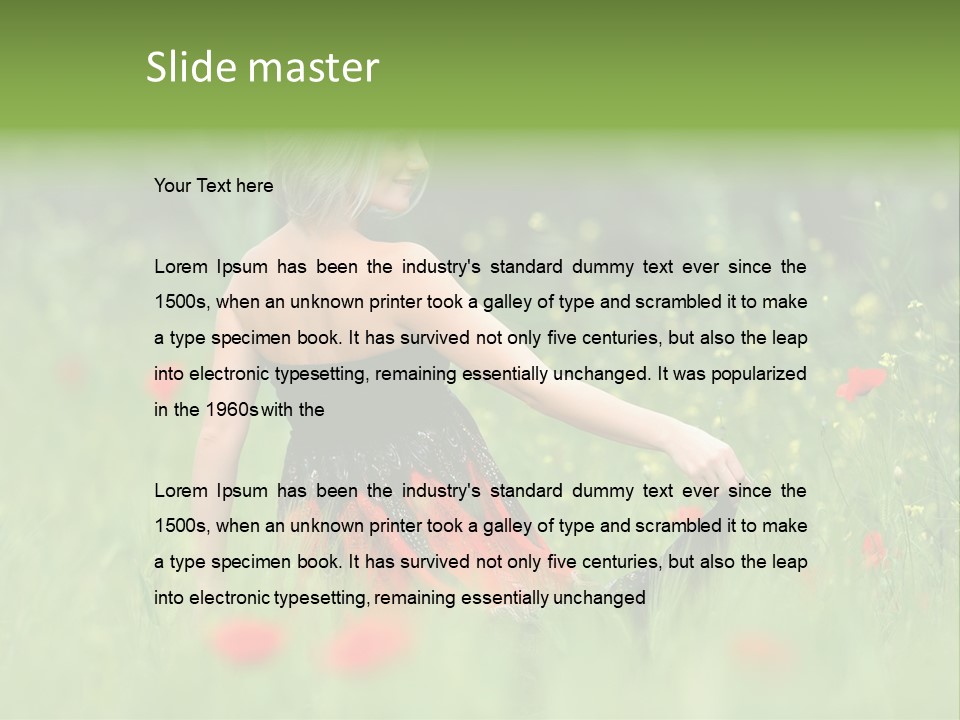 Summer Human Landscape PowerPoint Template