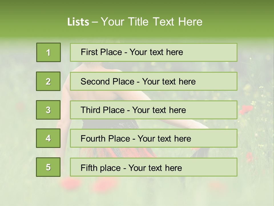 Summer Human Landscape PowerPoint Template