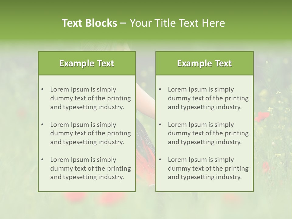 Summer Human Landscape PowerPoint Template
