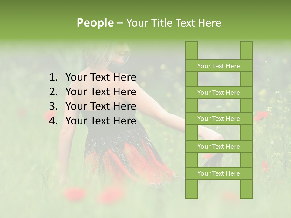 Summer Human Landscape PowerPoint Template