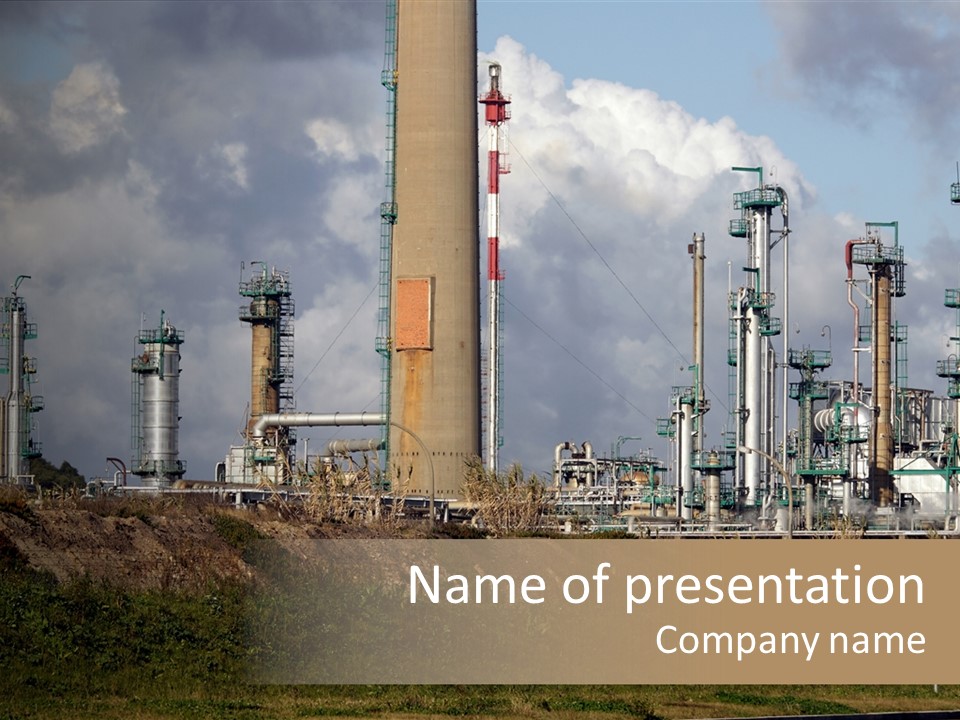 Fuel Pollution Company PowerPoint Template