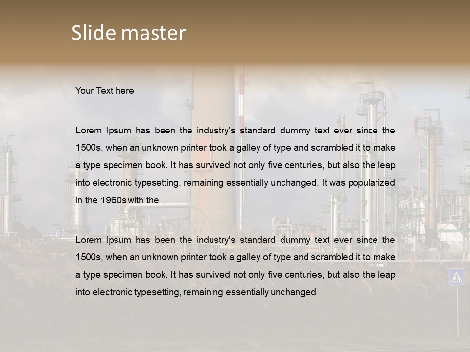 Fuel Pollution Company PowerPoint Template