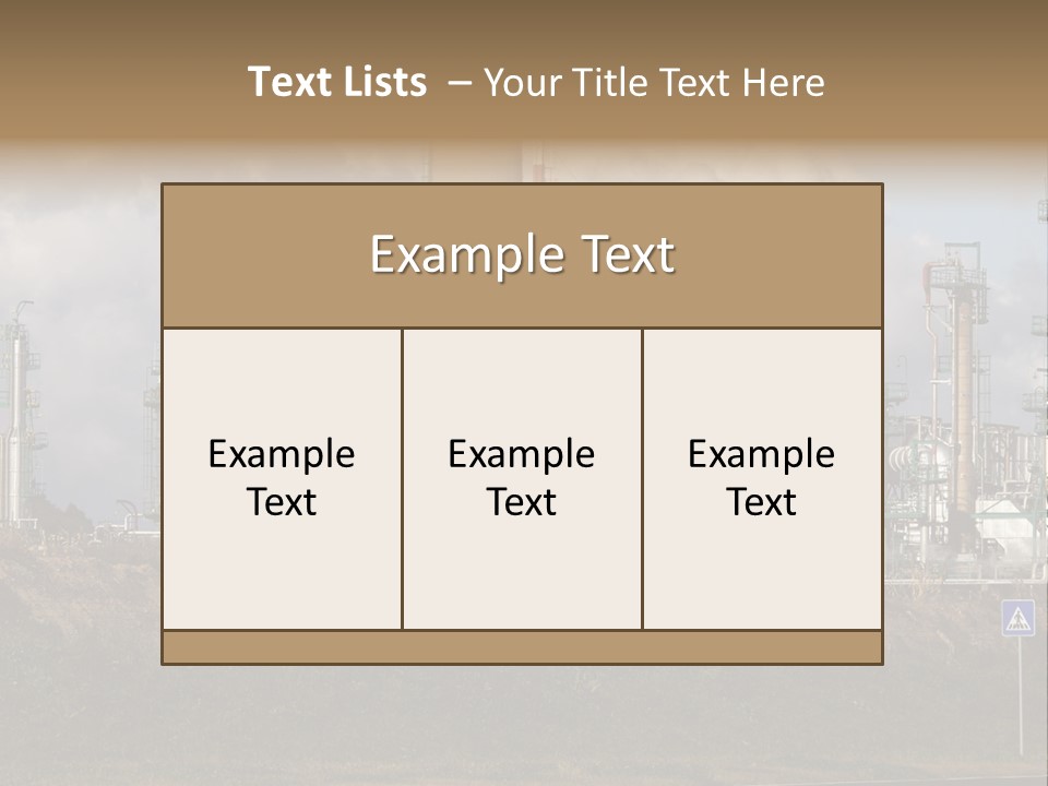 Fuel Pollution Company PowerPoint Template