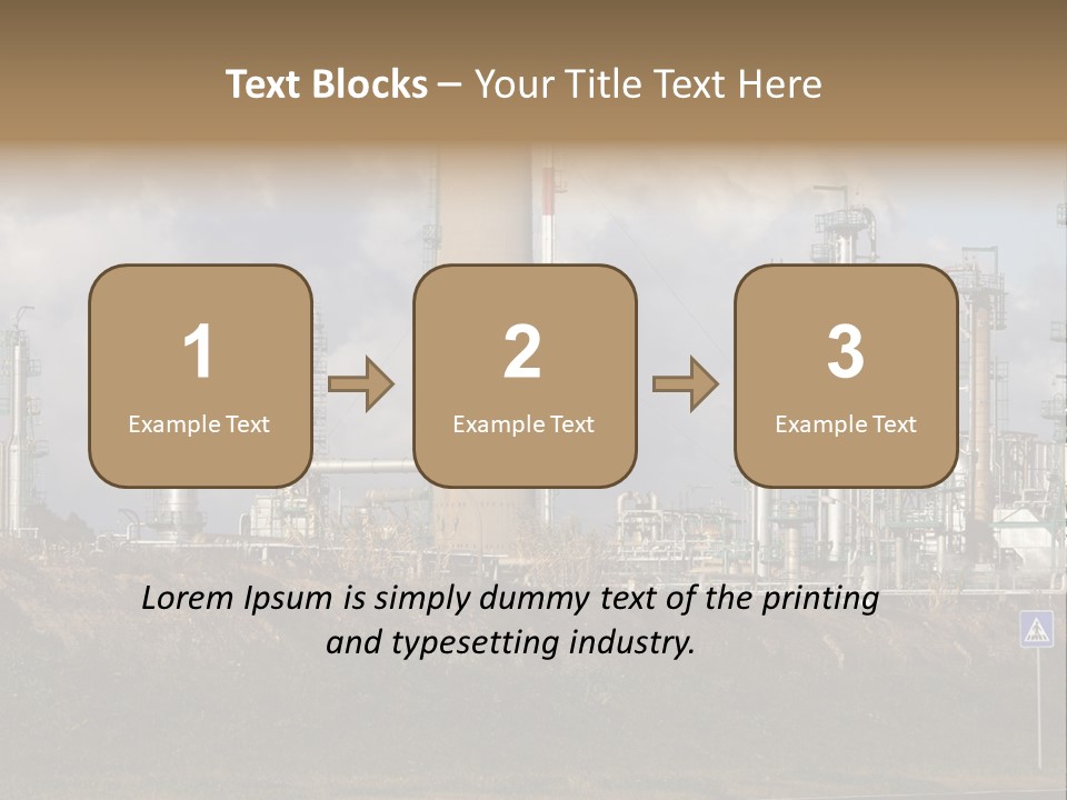Fuel Pollution Company PowerPoint Template