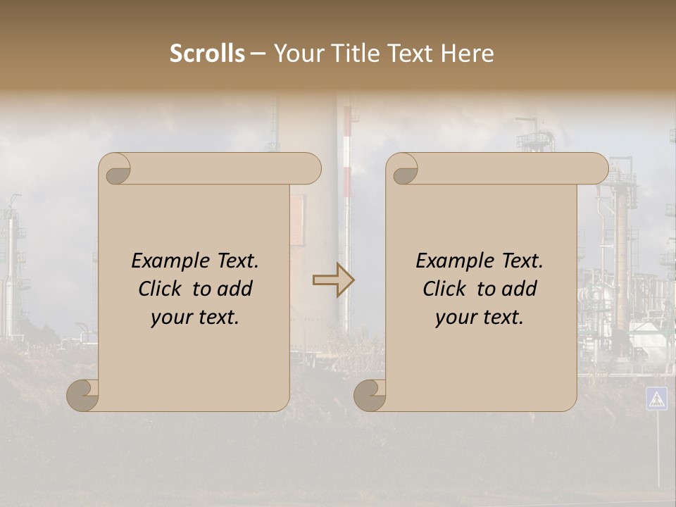 Fuel Pollution Company PowerPoint Template
