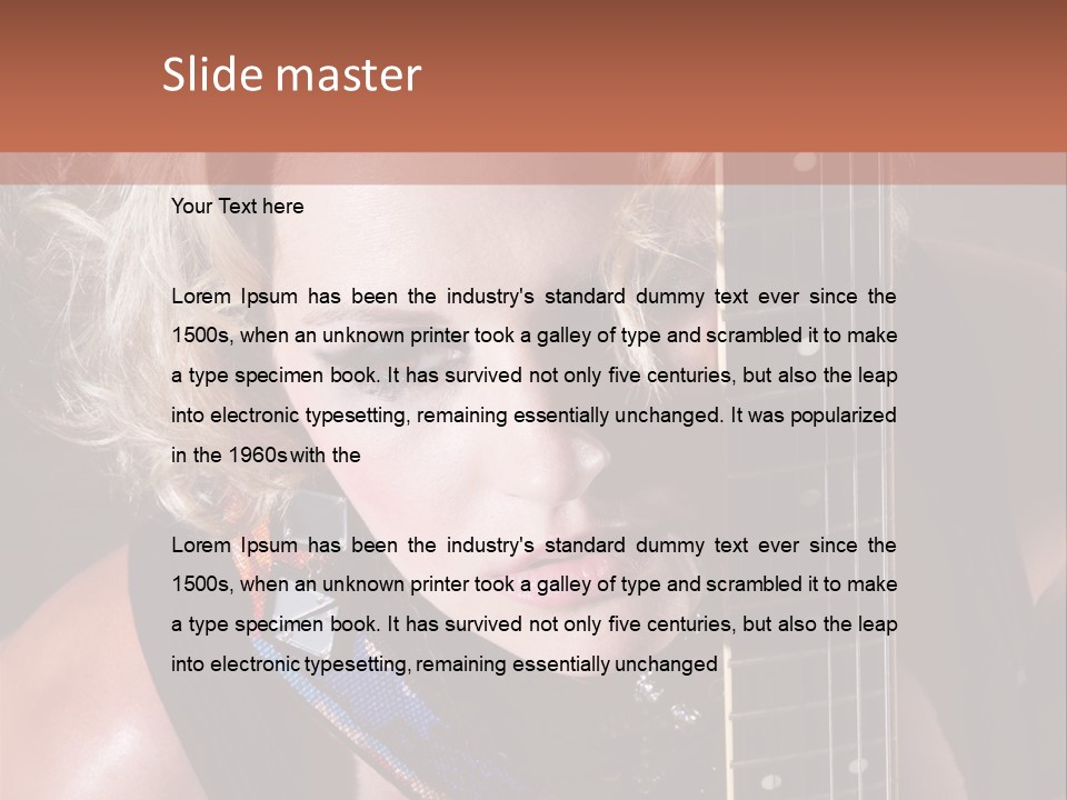Rocker Girl PowerPoint Template