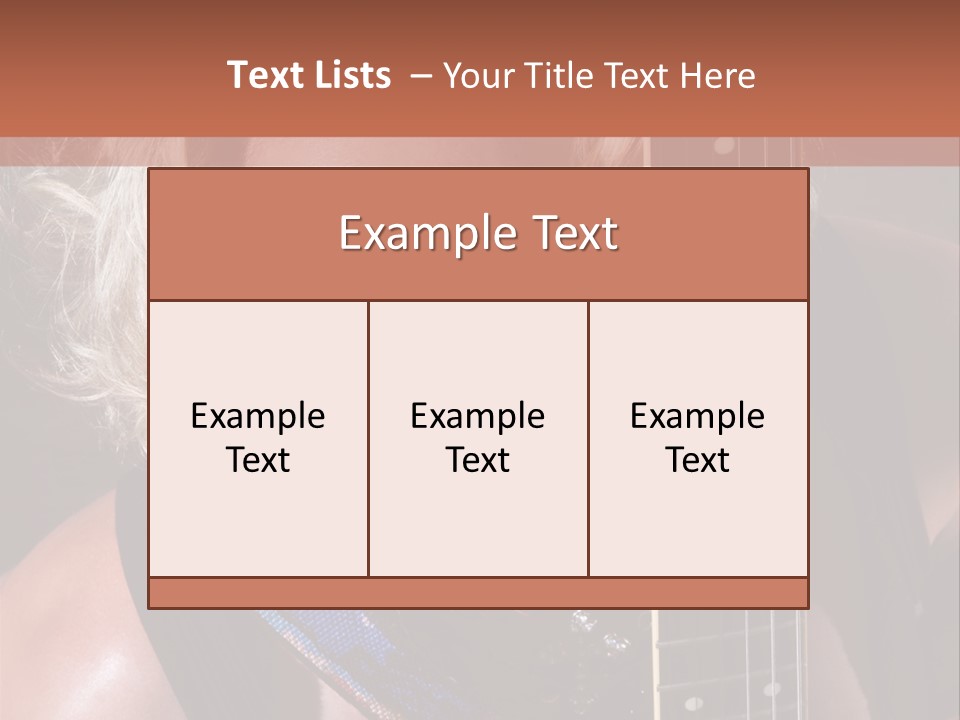 Rocker Girl PowerPoint Template