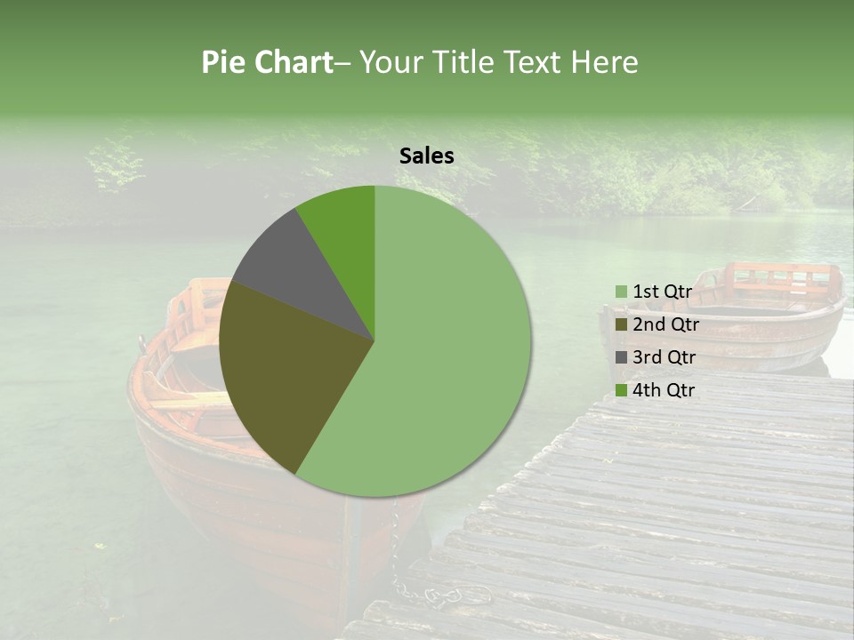 Trees Row Blue PowerPoint Template