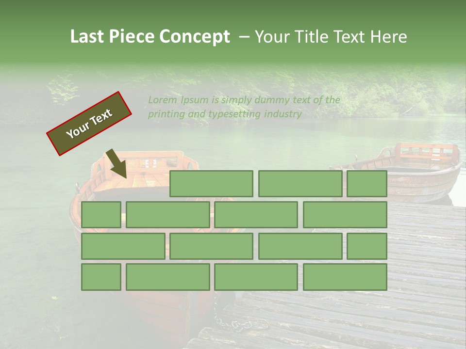 Trees Row Blue PowerPoint Template