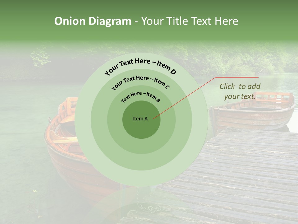 Trees Row Blue PowerPoint Template