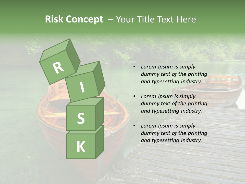 Trees Row Blue PowerPoint Template