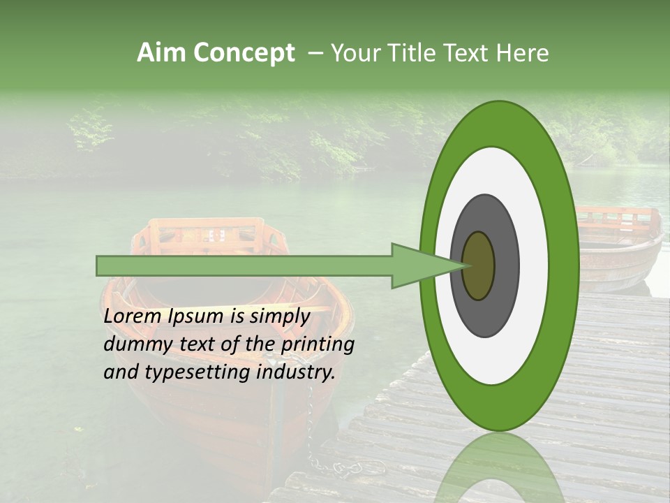 Trees Row Blue PowerPoint Template