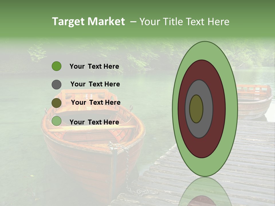 Trees Row Blue PowerPoint Template