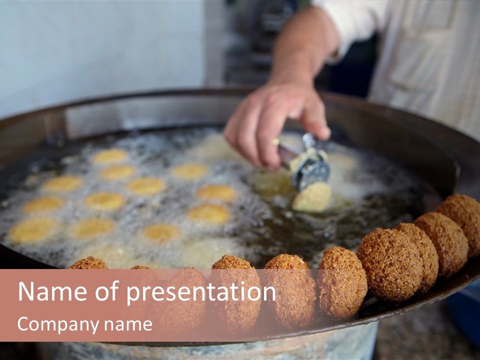 Frying Falafel PowerPoint Template