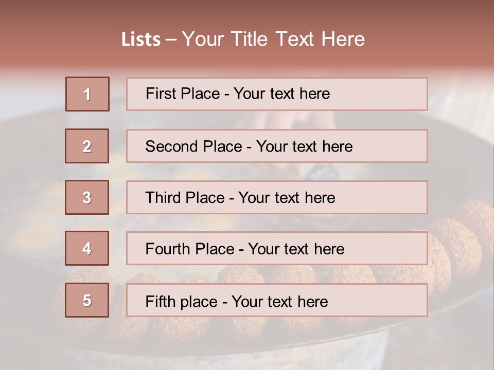 Frying Falafel PowerPoint Template