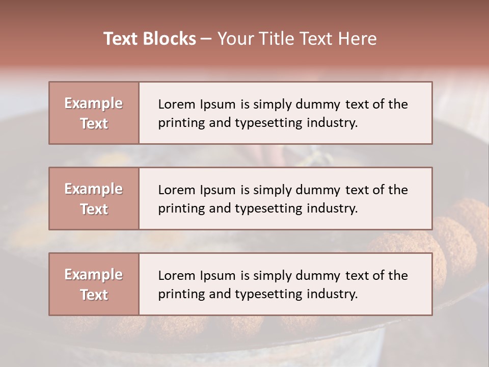 Frying Falafel PowerPoint Template
