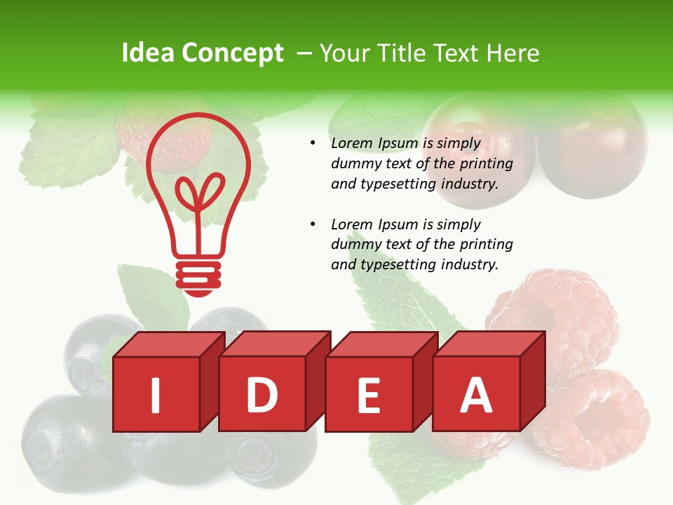 Food & Wine Magazine Logo PowerPoint Template