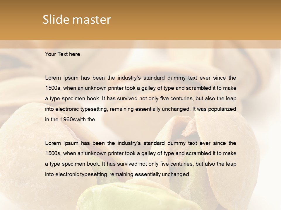 Vector Pistachio PowerPoint Template