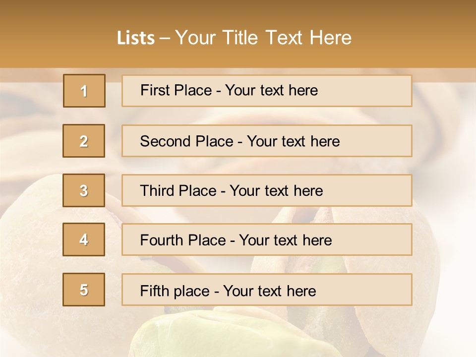 Vector Pistachio PowerPoint Template