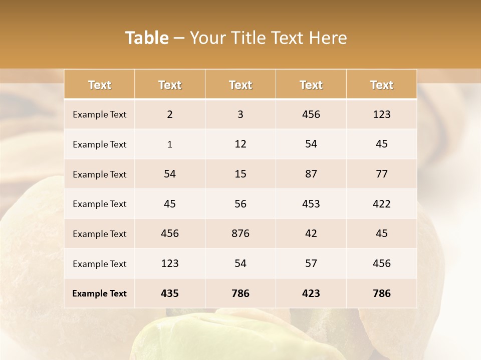 Vector Pistachio PowerPoint Template