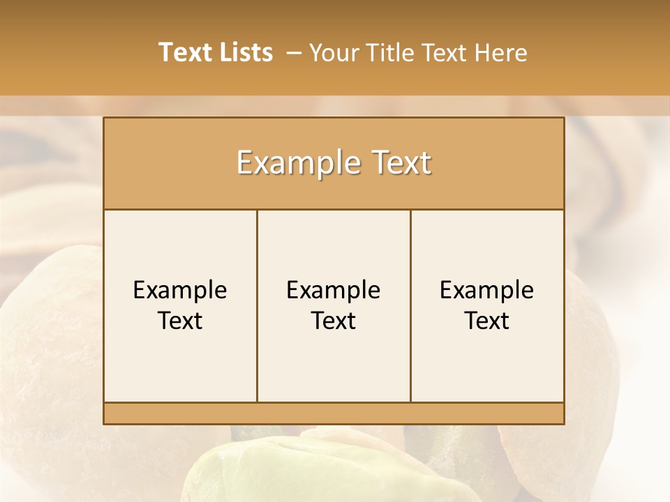 Vector Pistachio PowerPoint Template