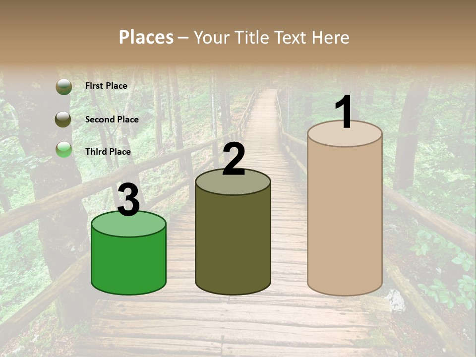 Forest Boardwalk PowerPoint Template