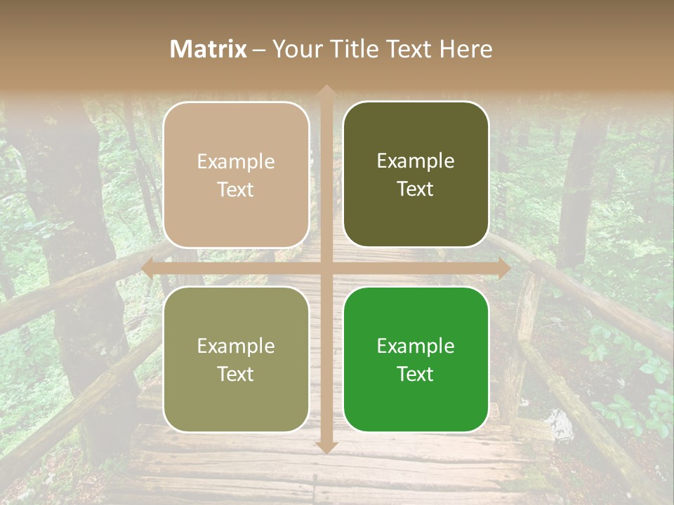 Forest Boardwalk PowerPoint Template