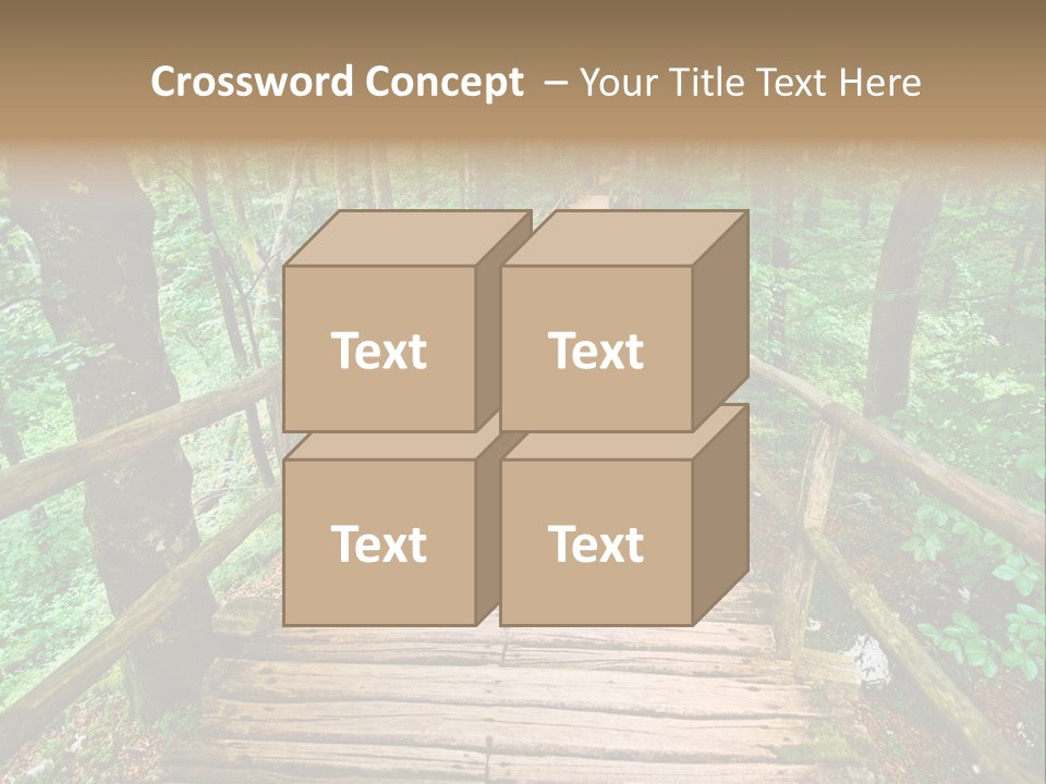Forest Boardwalk PowerPoint Template