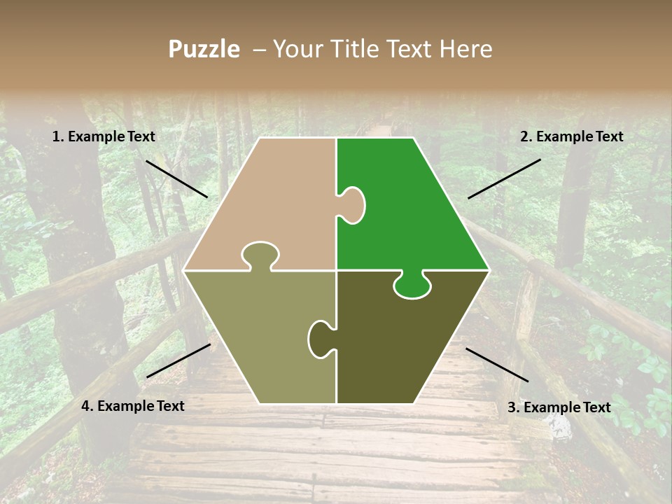 Forest Boardwalk PowerPoint Template