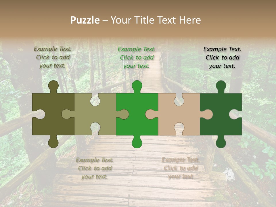 Forest Boardwalk PowerPoint Template