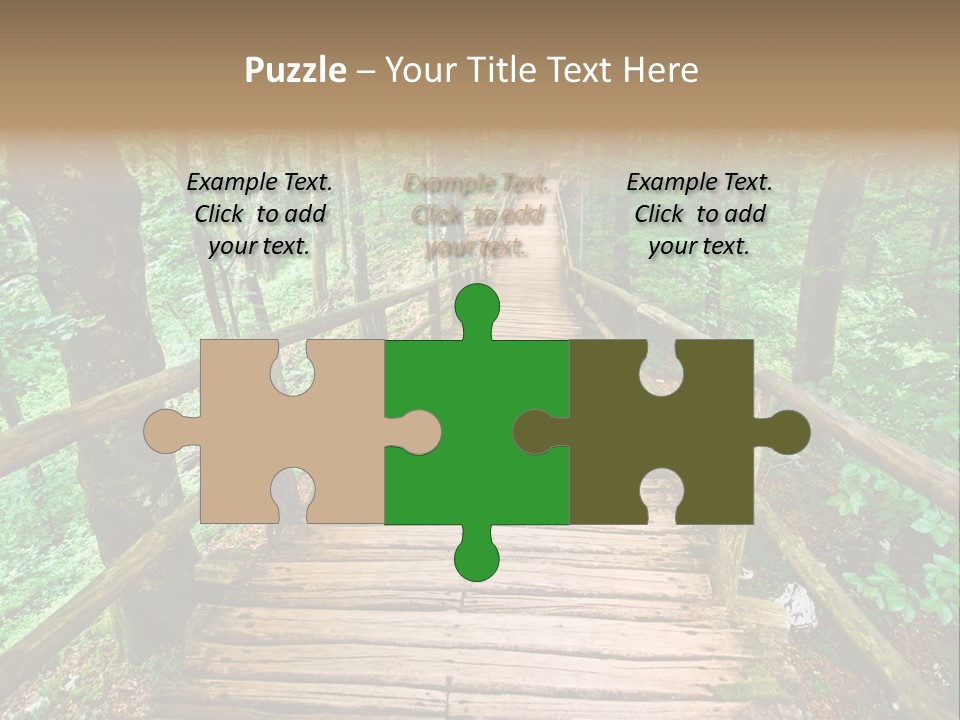 Forest Boardwalk PowerPoint Template