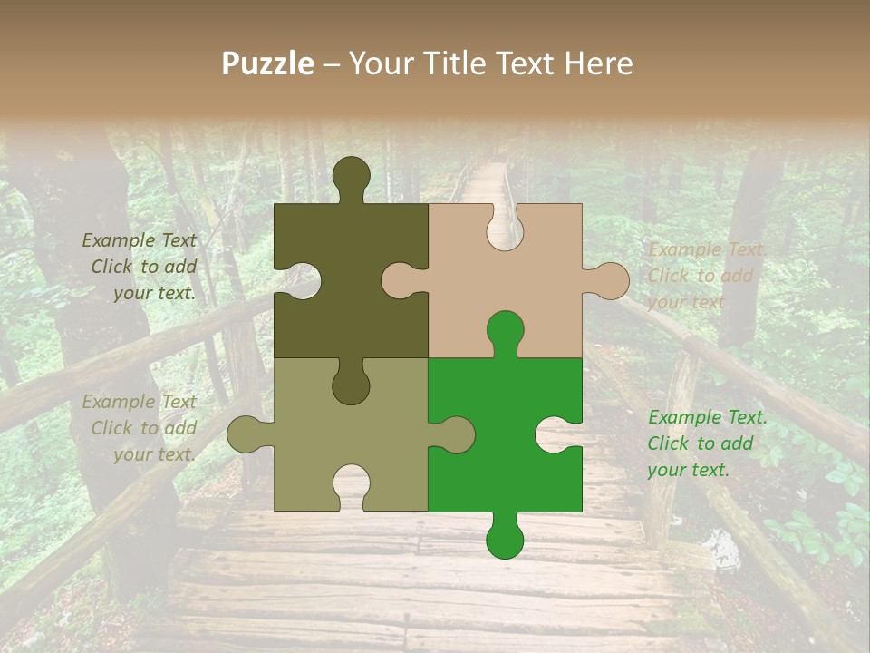 Forest Boardwalk PowerPoint Template