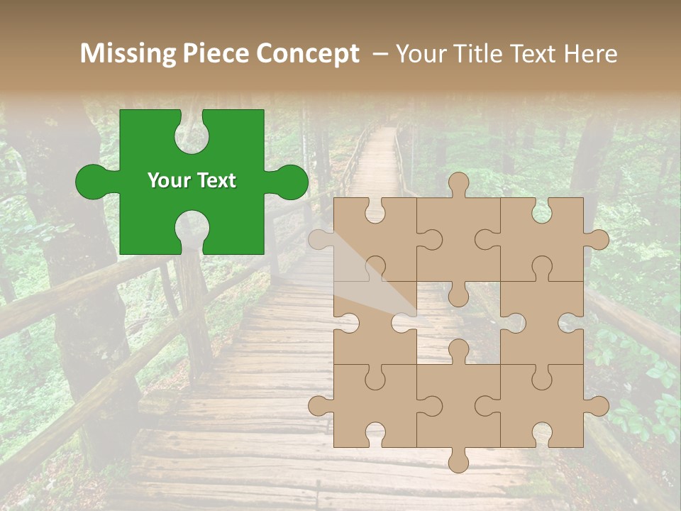 Forest Boardwalk PowerPoint Template