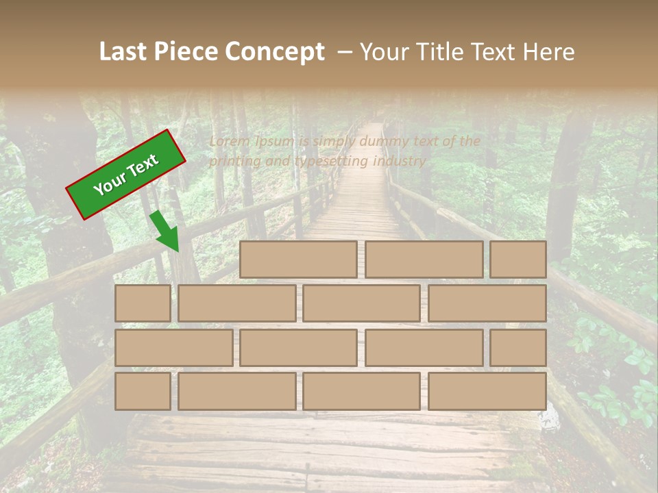 Forest Boardwalk PowerPoint Template