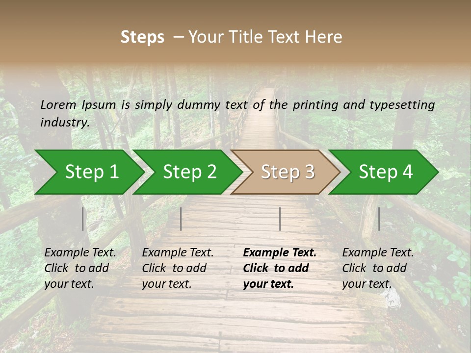Forest Boardwalk PowerPoint Template