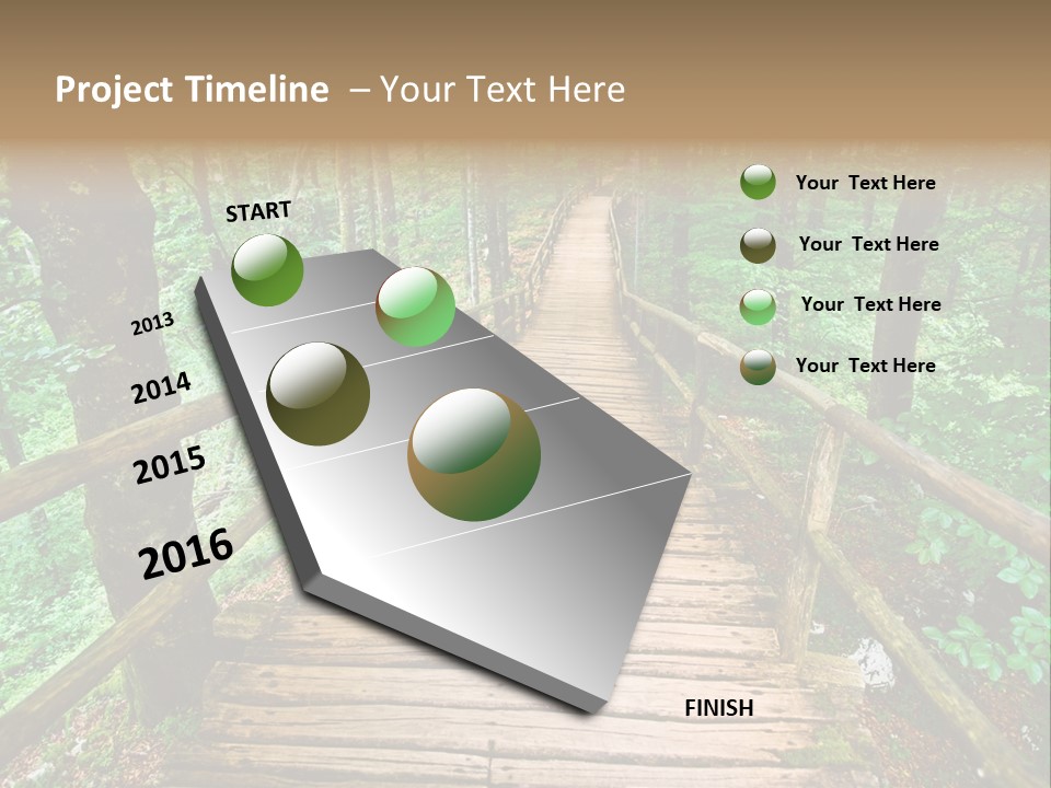 Forest Boardwalk PowerPoint Template