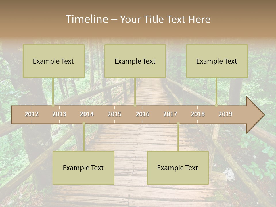 Forest Boardwalk PowerPoint Template