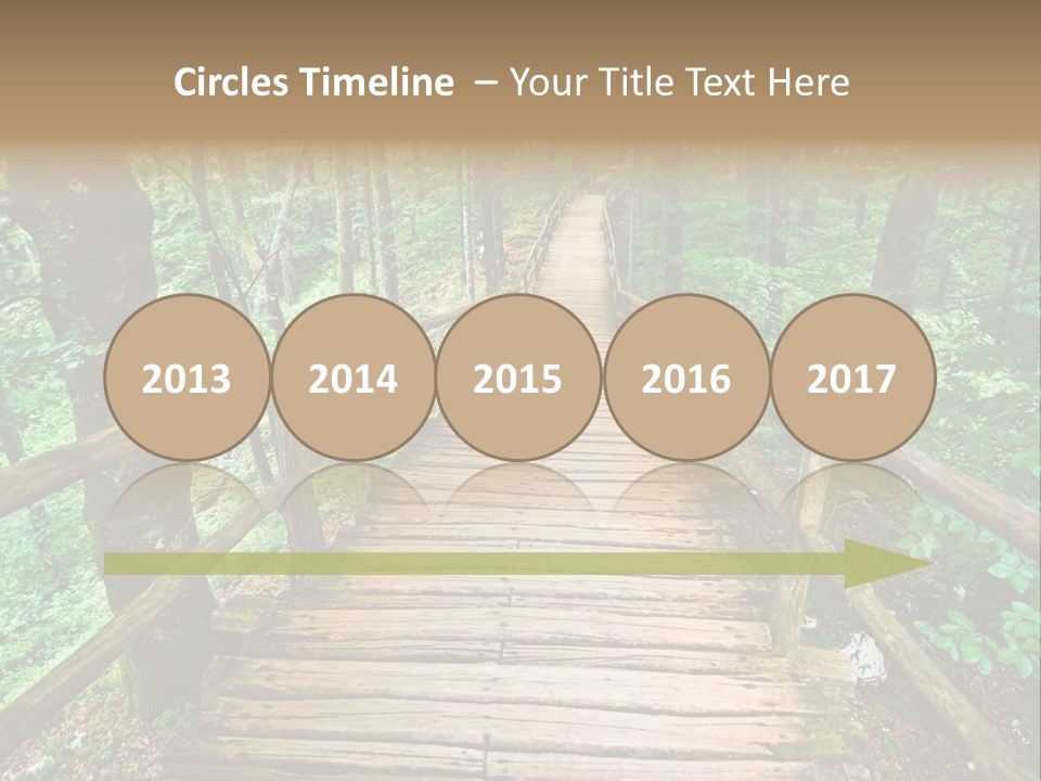 Forest Boardwalk PowerPoint Template