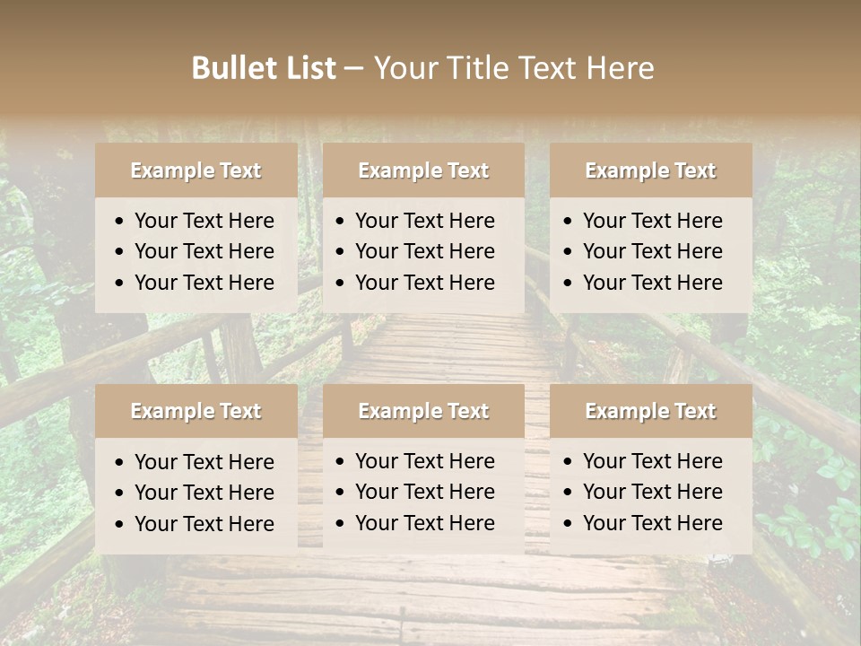 Forest Boardwalk PowerPoint Template