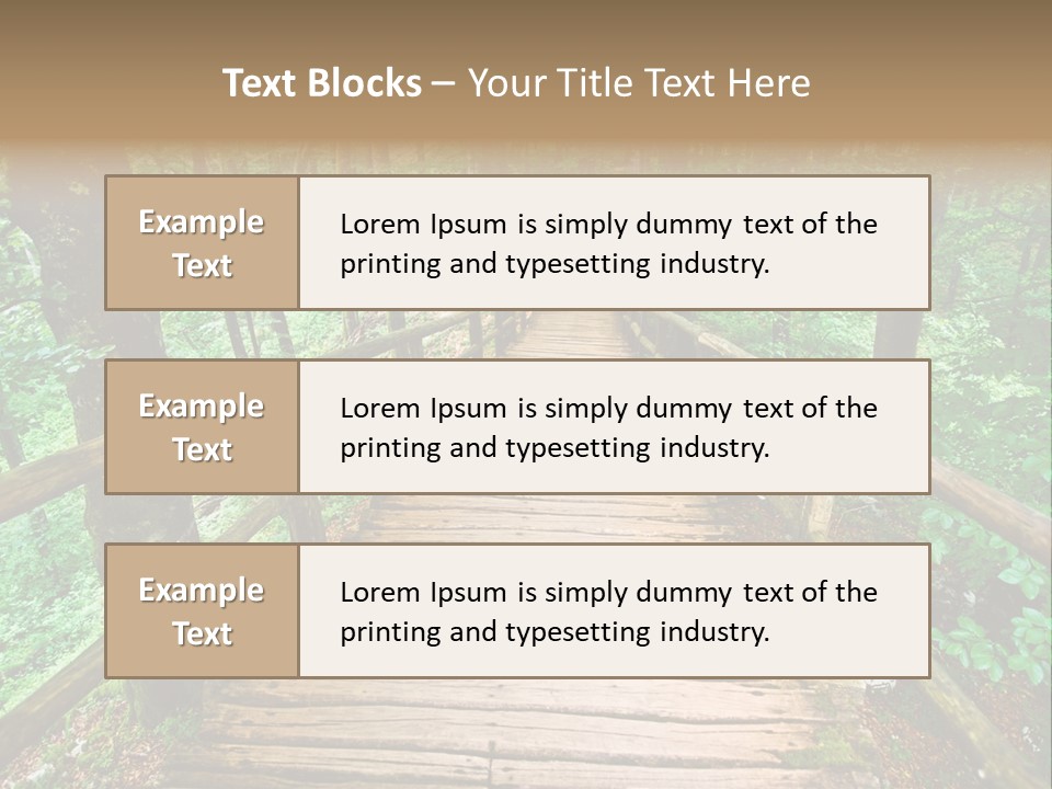Forest Boardwalk PowerPoint Template